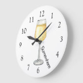 5 uur ergens champagne grote klok (Hoek)
