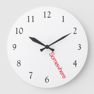 5 uur ergens met rood grote klok