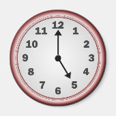 5 uur magneet (Voorkant)