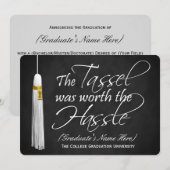 5 uur per dag 7 dagen per week was het Tassel-prog Kaart (Voorkant / Achterkant)