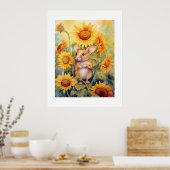 5 van 17 Zonnebloementuin Miceville Poster (Keuken)