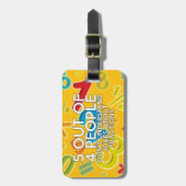 5 VAN 4 MENSEN Wiskunde Joke Bagagelabel (Voorkant verticaal)