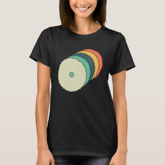 5 van cirkelzaag timmerman baan t-shirt