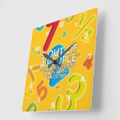 5 VAN DE 4 MENSEN VIERKANTE KLOK (Hoek)