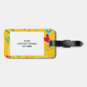 5 VAN DE 4 MENSEN Wiskundegrap Bagagelabel (Achterkant horizontaal)