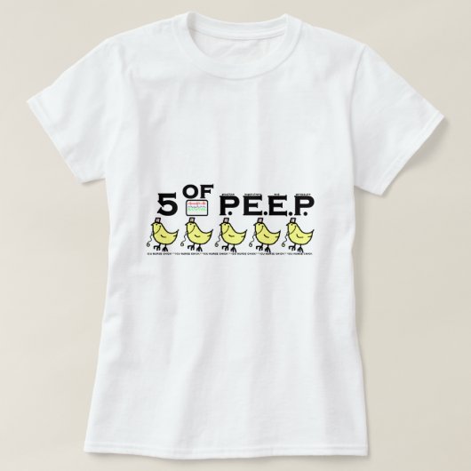 5 van P.E.E.P. T-shirt (Design voorkant)