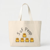 5 van Peep Grote Tote Bag (Voorkant)