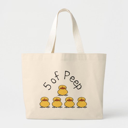 5 van Peep Grote Tote Bag (Voorkant)