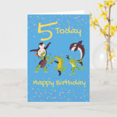 5 Vandaag - Happy Birthday Kaart (Gele Bloem)