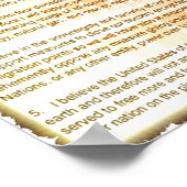 5 Verbintenissen Glenn Beck Poster (Hoek)