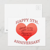 5. Verjaardag Briefkaart (Voorkant / Achterkant)