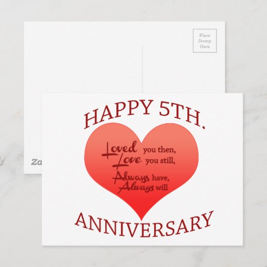 5. Verjaardag Briefkaart (Voorkant / Achterkant)