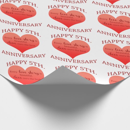 5. Verjaardag Cadeaupapier (Hoek)