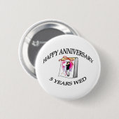 5. VERJAARDAG RONDE BUTTON 5,7 CM (Voorkant /achterkant)