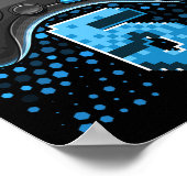 5 Video Game Controller 5e Verjaardag Gamer Gift B Poster (Hoek)