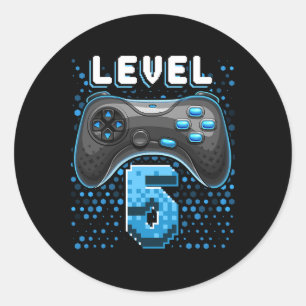 5 Video Game Controller 5e Verjaardag Gamer Gift B Ronde Sticker