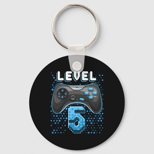 5 Video Game Controller 5e Verjaardag Gamer Gift B Sleutelhanger (Voorkant)