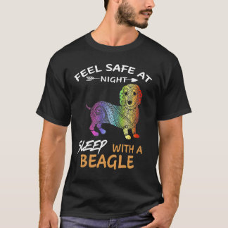 5 Voel je veilig 's nachts Slaap met een beagle T-shirt