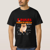 5 Voorschriften voor Pommeren-eigenaars T-shirt (Voorkant)