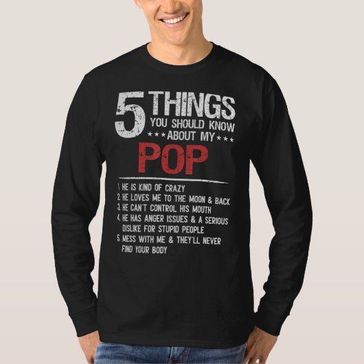 5 Wat je moet weten over mijn Pop Vaderdag T-shirt (Voorkant)
