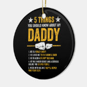 5 Wat je moet weten over mijn vader Keramisch Ornament (Links)