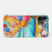 *~* 5 Waterverf Zee Strand Parapluzand Case-Mate iPhone Case (Achterkant (horizontaal))