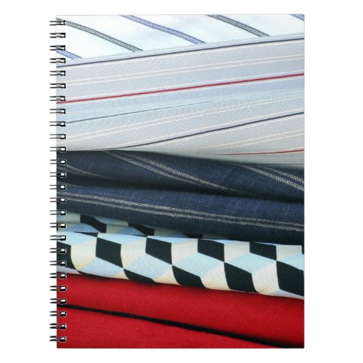 5 weefsels met geometrische patronen notitieboek (Voorkant)