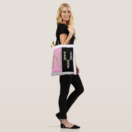 5 wijken van New York Design Canvas tas (Op model)