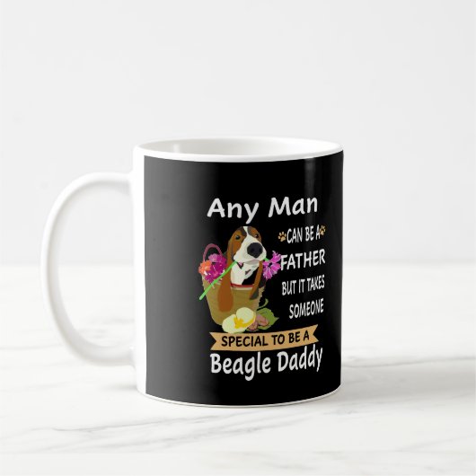 5 Willekeurig Man Beagle Daddy Koffiemok (Links)