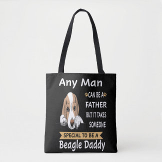 5 Willekeurig Man Beagle Daddy Tote Bag