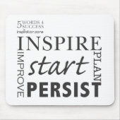 5 woorden 4 geslaagd muismat (Voorkant)