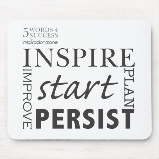 5 woorden 4 geslaagd muismat (Voorkant)