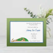 5 x7 Aankondiging van geboorte op basis van sport (Staand voorkant)