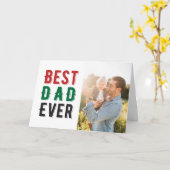 5"x7" "Beste papa ooit" Vaderdag kaart (Gele Bloem)