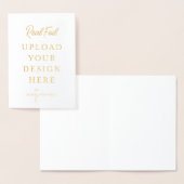 5"x7"gevouwen gouden foliedruk - doe het zelf folie kaarten (Display)