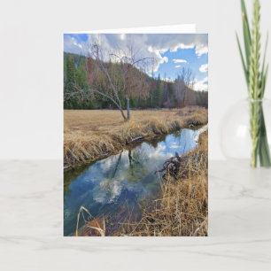 5 "x7" gevouwen Kaart   Creek Reflection 12 v3