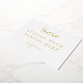 5"x7" Goud Folie Landschapsprint - Doe-het-zelf Uitnodiging (Gedraaid)