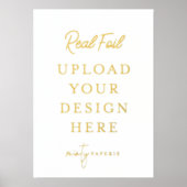 5 "x7" Gouden folie Art Print - doe het zelf (Voorkant)