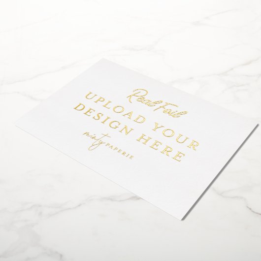 5 "x7" Gouden folie Landschapsprint - doe het zelf Folie Uitnodiging (Gedraaid)