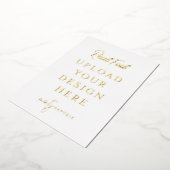 5 "x7" Gouden folie portretprint - doe het zelf Uitnodiging (Gedraaid)