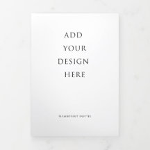 5 "x7" Huwelijk Trifold Letter Fold Programma