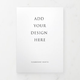 5 "x7" Huwelijk Trifold Letter Fold Programma