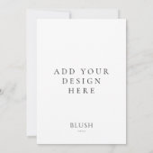 5 "x7" Invitation Kaart afdrukken (Achterkant)