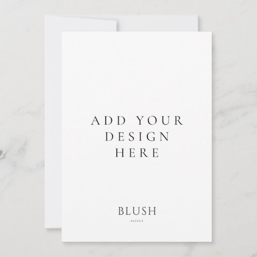 5 "x7" Invitation Kaart afdrukken (Achterkant)