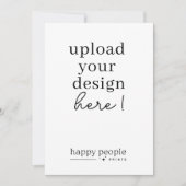 5 "x7" Kaart afdrukken | Dubbelzijdig portret (Voorkant)