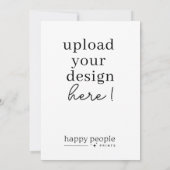 5 "x7" Kaart afdrukken | Dubbelzijdig portret (Achterkant)