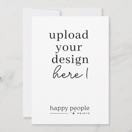 5 "x7" Kaart afdrukken | Dubbelzijdig portret (Achterkant)