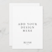 5 "x7" Menu Kaart afdrukken (Voorkant / Achterkant)