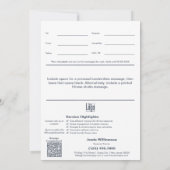 5 "x7" Minimale Corporate Wellness Cadeaubon (Achterkant)