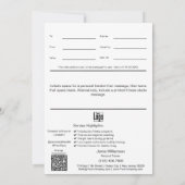 5 "x7" Oranje witte gezonde gewoonten Cadeaubon (Achterkant)